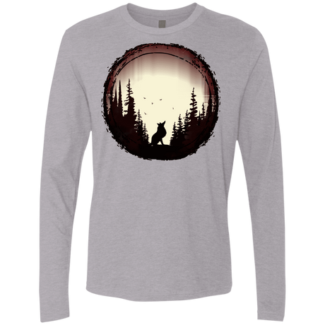 T-Shirts Heather Grey / S A Wolf's Life Men's Premium Long Sleeve