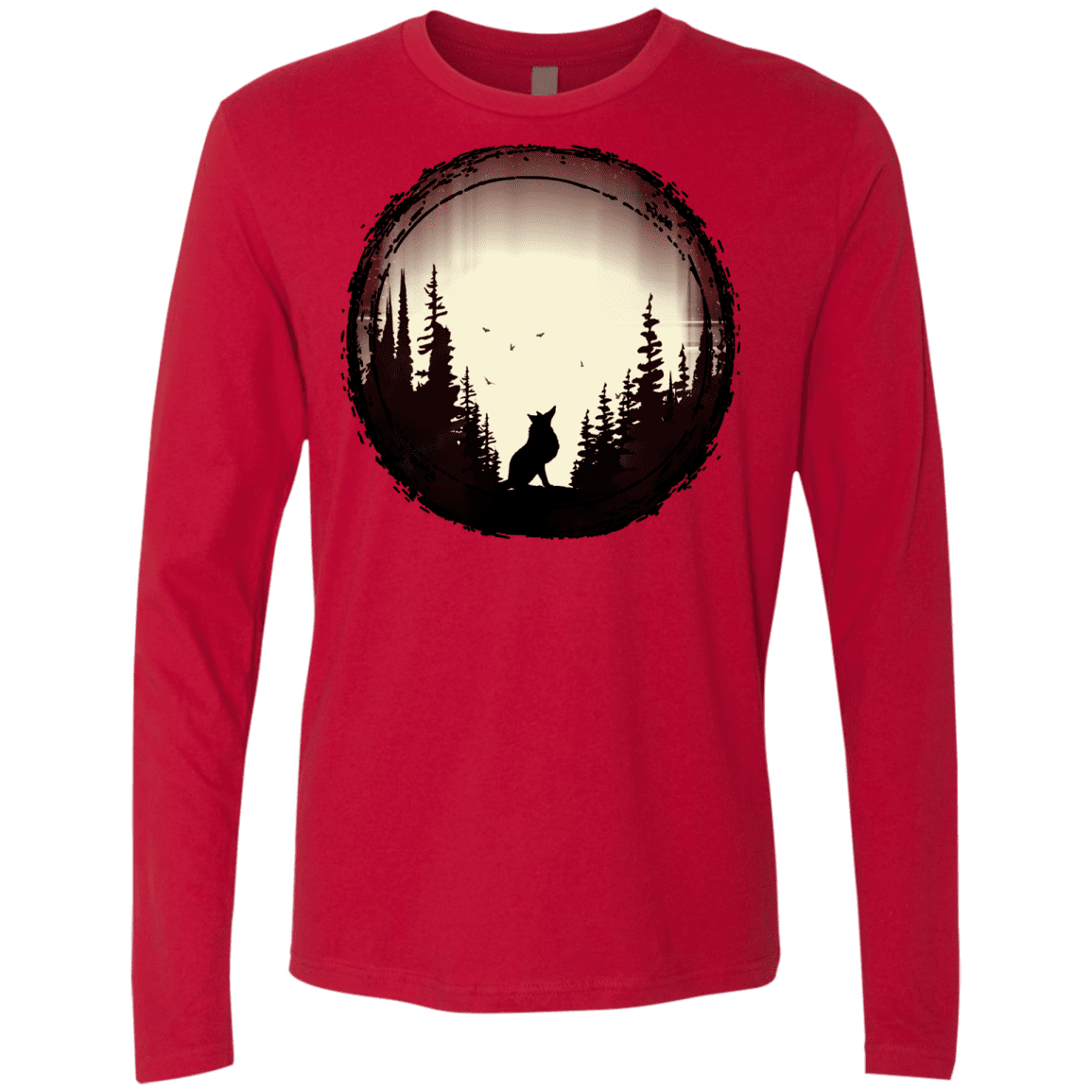 T-Shirts Red / S A Wolf's Life Men's Premium Long Sleeve