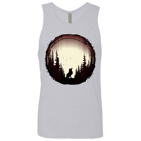 T-Shirts Heather Grey / S A Wolf's Life Men's Premium Tank Top