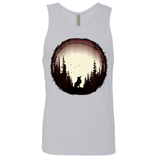 T-Shirts Heather Grey / S A Wolf's Life Men's Premium Tank Top