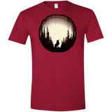 T-Shirts Cardinal Red / S A Wolf's Life Men's Semi-Fitted Softstyle