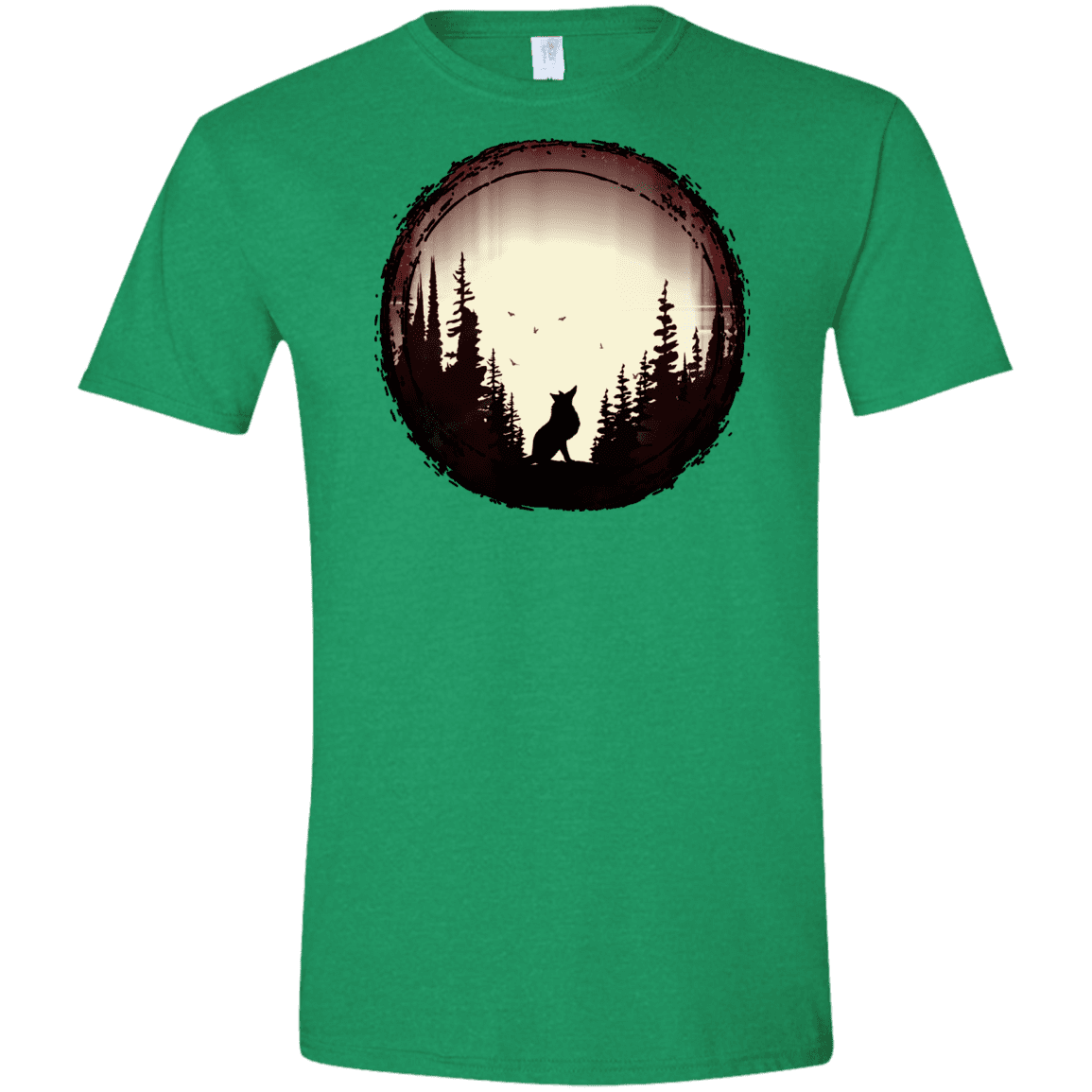 T-Shirts Heather Irish Green / S A Wolf's Life Men's Semi-Fitted Softstyle