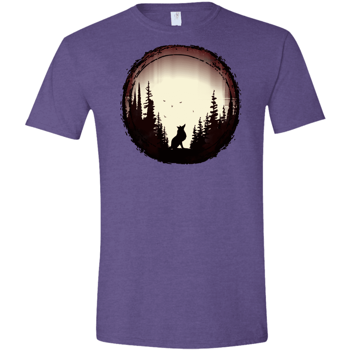 T-Shirts Heather Purple / S A Wolf's Life Men's Semi-Fitted Softstyle