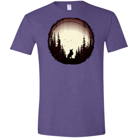 T-Shirts Heather Purple / S A Wolf's Life Men's Semi-Fitted Softstyle