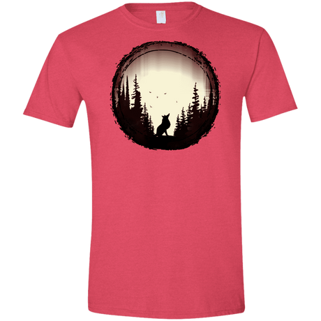 T-Shirts Heather Red / S A Wolf's Life Men's Semi-Fitted Softstyle