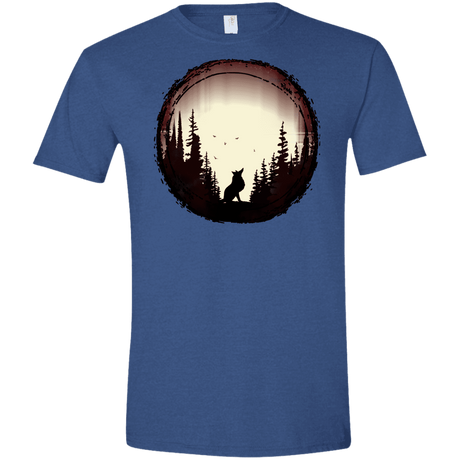 T-Shirts Heather Royal / X-Small A Wolf's Life Men's Semi-Fitted Softstyle