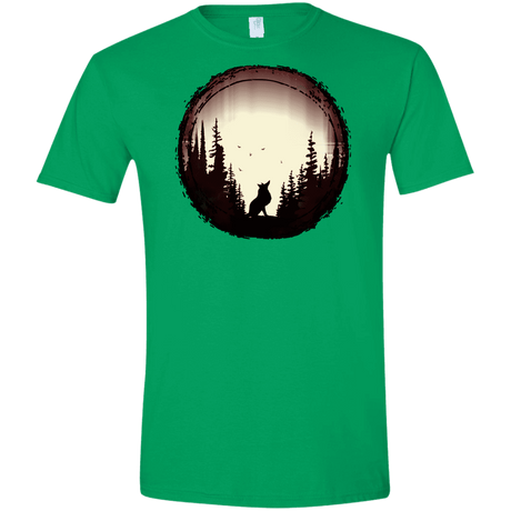 T-Shirts Irish Green / S A Wolf's Life Men's Semi-Fitted Softstyle