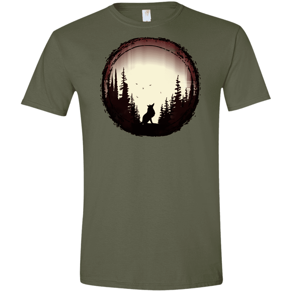 T-Shirts Military Green / S A Wolf's Life Men's Semi-Fitted Softstyle