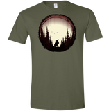 T-Shirts Military Green / S A Wolf's Life Men's Semi-Fitted Softstyle