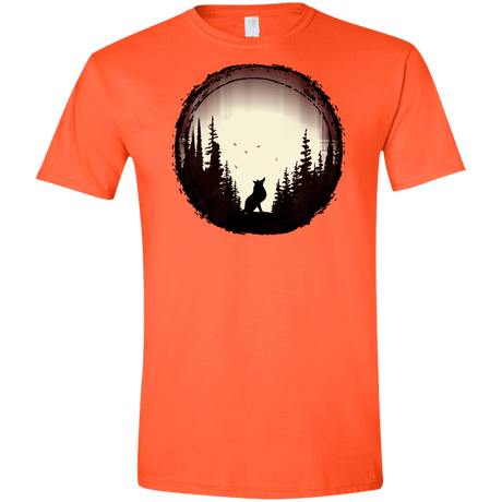 T-Shirts Orange / S A Wolf's Life Men's Semi-Fitted Softstyle