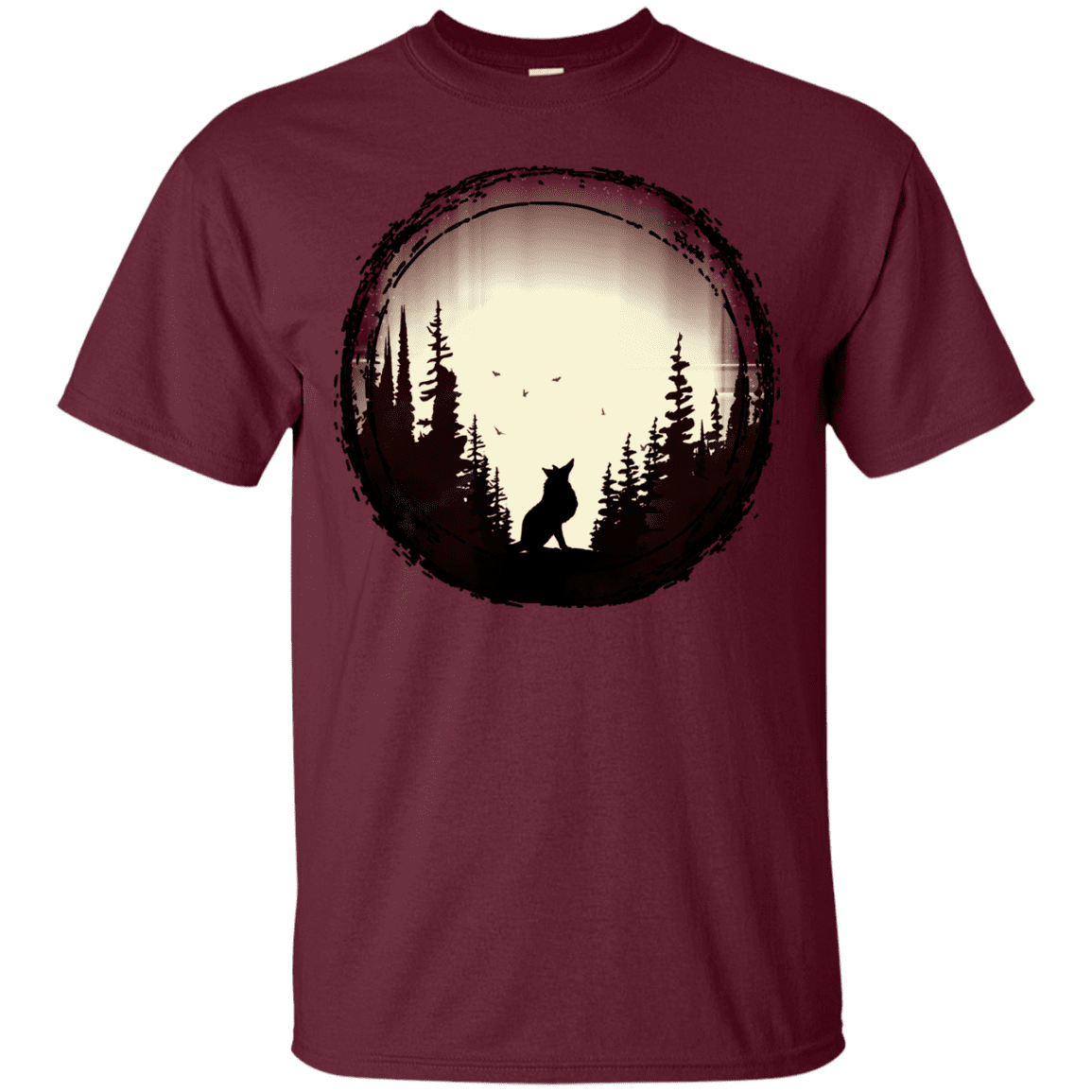 T-Shirts Maroon / S A Wolf's Life T-Shirt