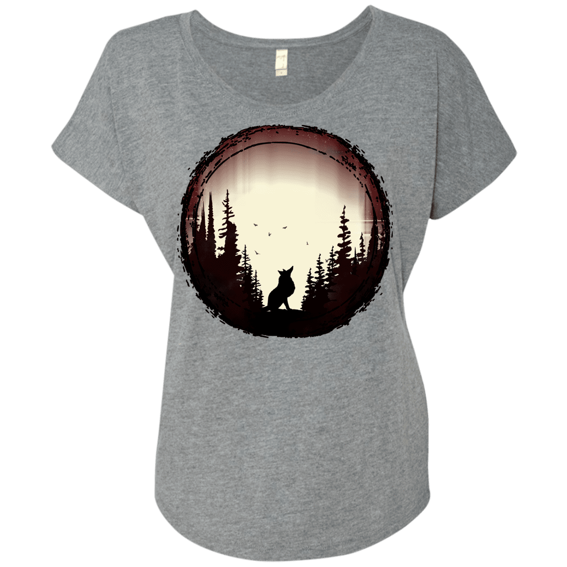 T-Shirts Premium Heather / X-Small A Wolf's Life Triblend Dolman Sleeve