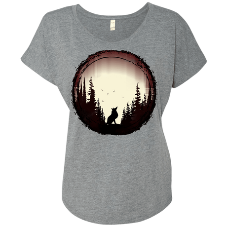 T-Shirts Premium Heather / X-Small A Wolf's Life Triblend Dolman Sleeve