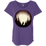 T-Shirts Purple Rush / X-Small A Wolf's Life Triblend Dolman Sleeve