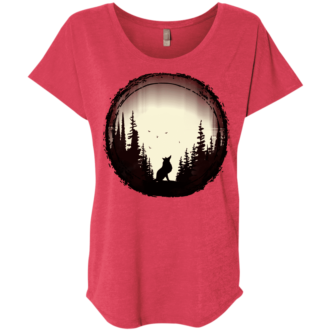 T-Shirts Vintage Red / X-Small A Wolf's Life Triblend Dolman Sleeve