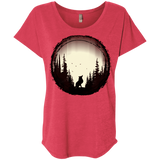 T-Shirts Vintage Red / X-Small A Wolf's Life Triblend Dolman Sleeve