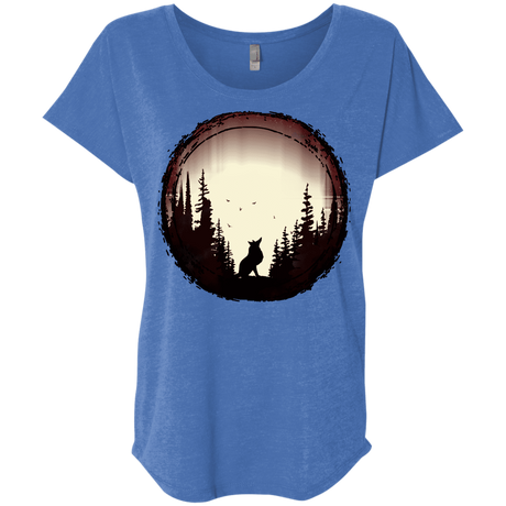 T-Shirts Vintage Royal / X-Small A Wolf's Life Triblend Dolman Sleeve