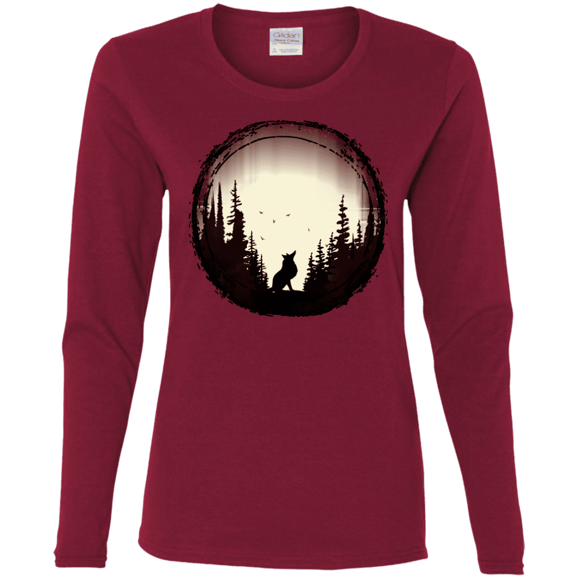 T-Shirts Cardinal / S A Wolf's Life Women's Long Sleeve T-Shirt