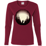 T-Shirts Cardinal / S A Wolf's Life Women's Long Sleeve T-Shirt