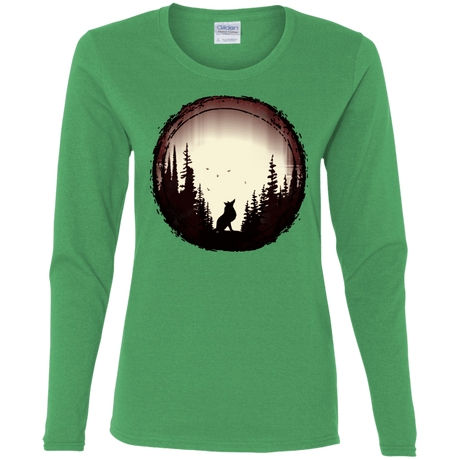 T-Shirts Irish Green / S A Wolf's Life Women's Long Sleeve T-Shirt