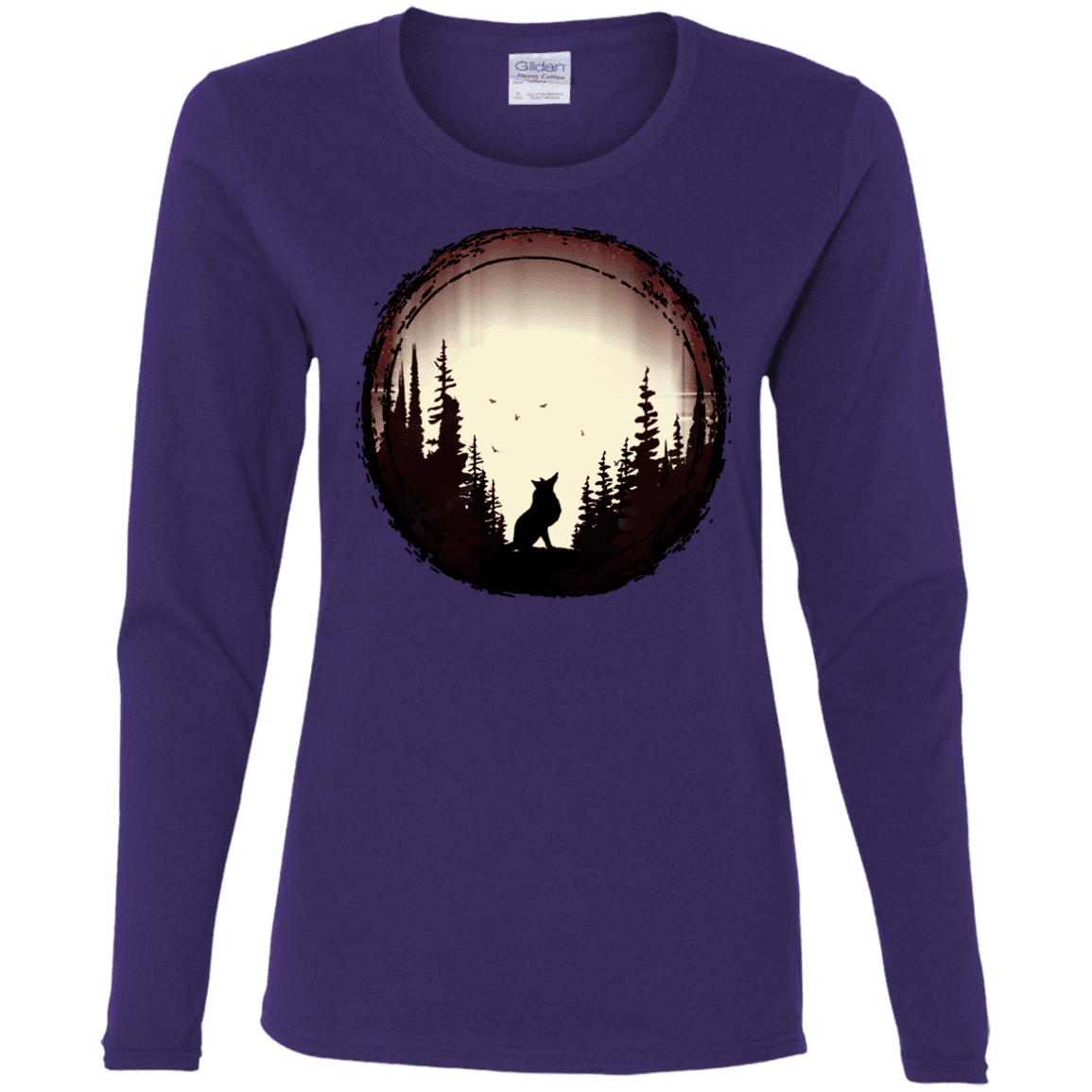 T-Shirts Purple / S A Wolf's Life Women's Long Sleeve T-Shirt