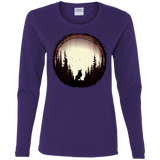 T-Shirts Purple / S A Wolf's Life Women's Long Sleeve T-Shirt