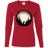 T-Shirts Red / S A Wolf's Life Women's Long Sleeve T-Shirt