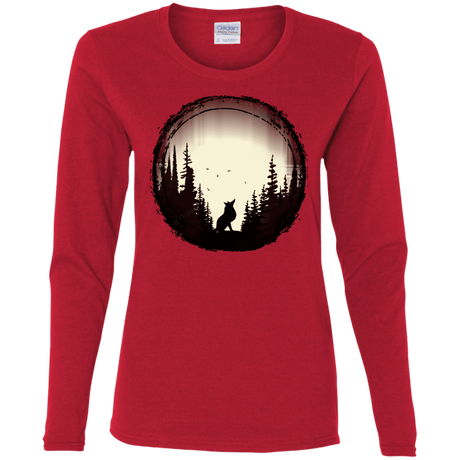 T-Shirts Red / S A Wolf's Life Women's Long Sleeve T-Shirt