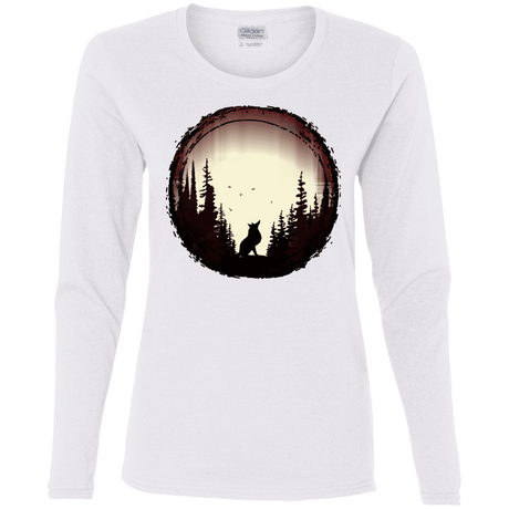 T-Shirts White / S A Wolf's Life Women's Long Sleeve T-Shirt