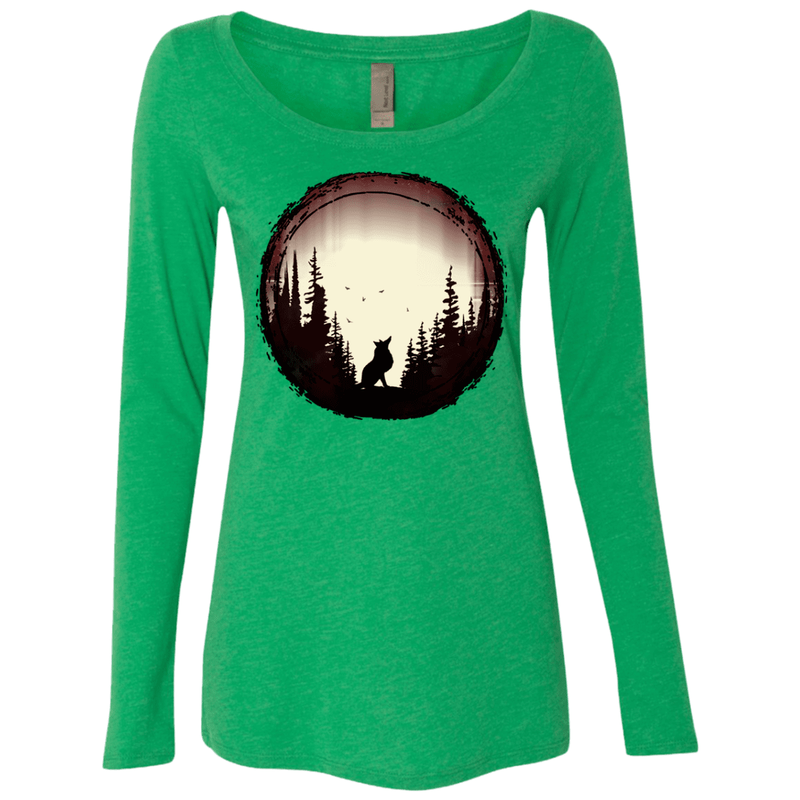 T-Shirts Envy / S A Wolf's Life Women's Triblend Long Sleeve Shirt