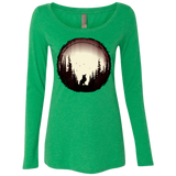 T-Shirts Envy / S A Wolf's Life Women's Triblend Long Sleeve Shirt