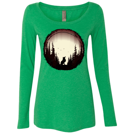 T-Shirts Envy / S A Wolf's Life Women's Triblend Long Sleeve Shirt