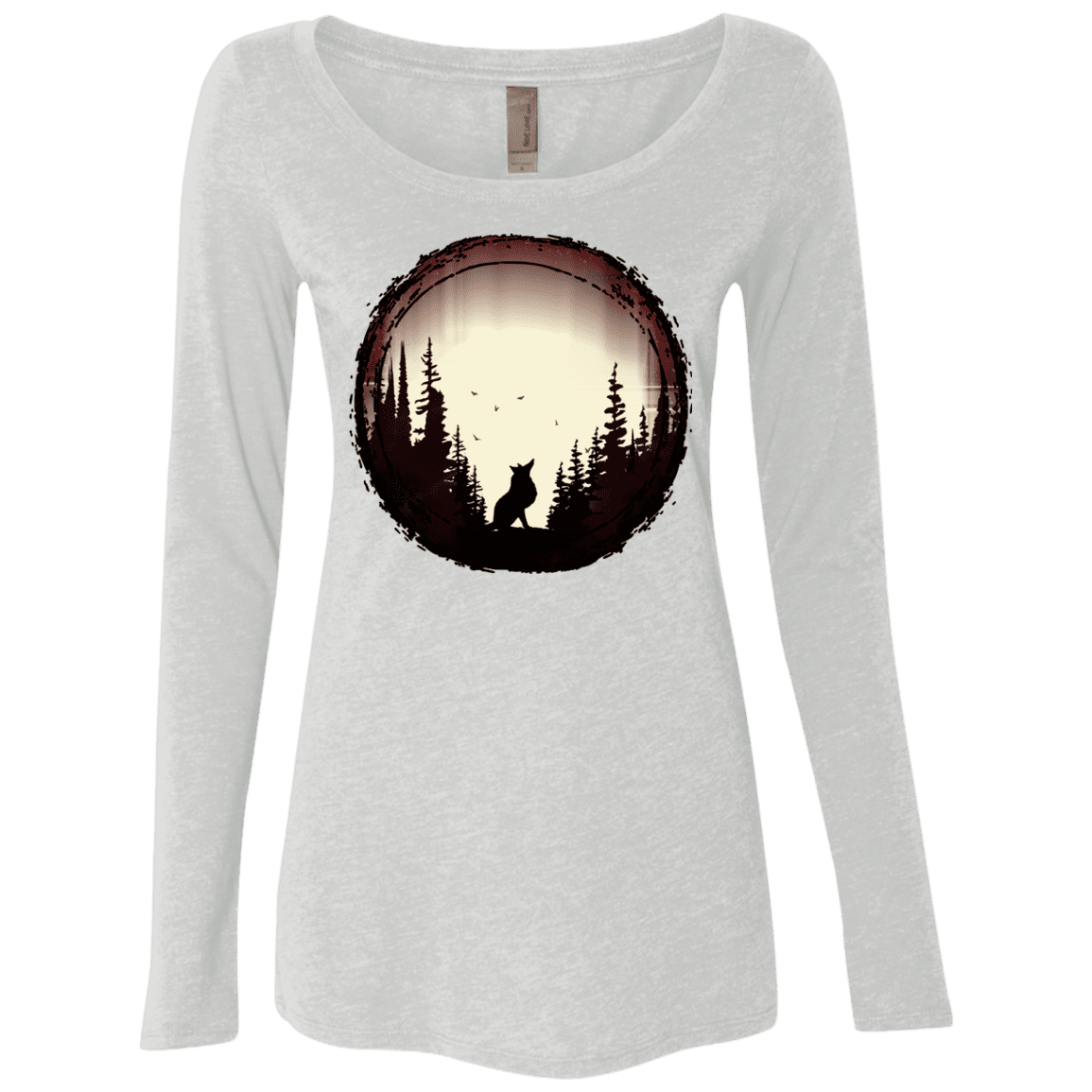 T-Shirts Heather White / S A Wolf's Life Women's Triblend Long Sleeve Shirt