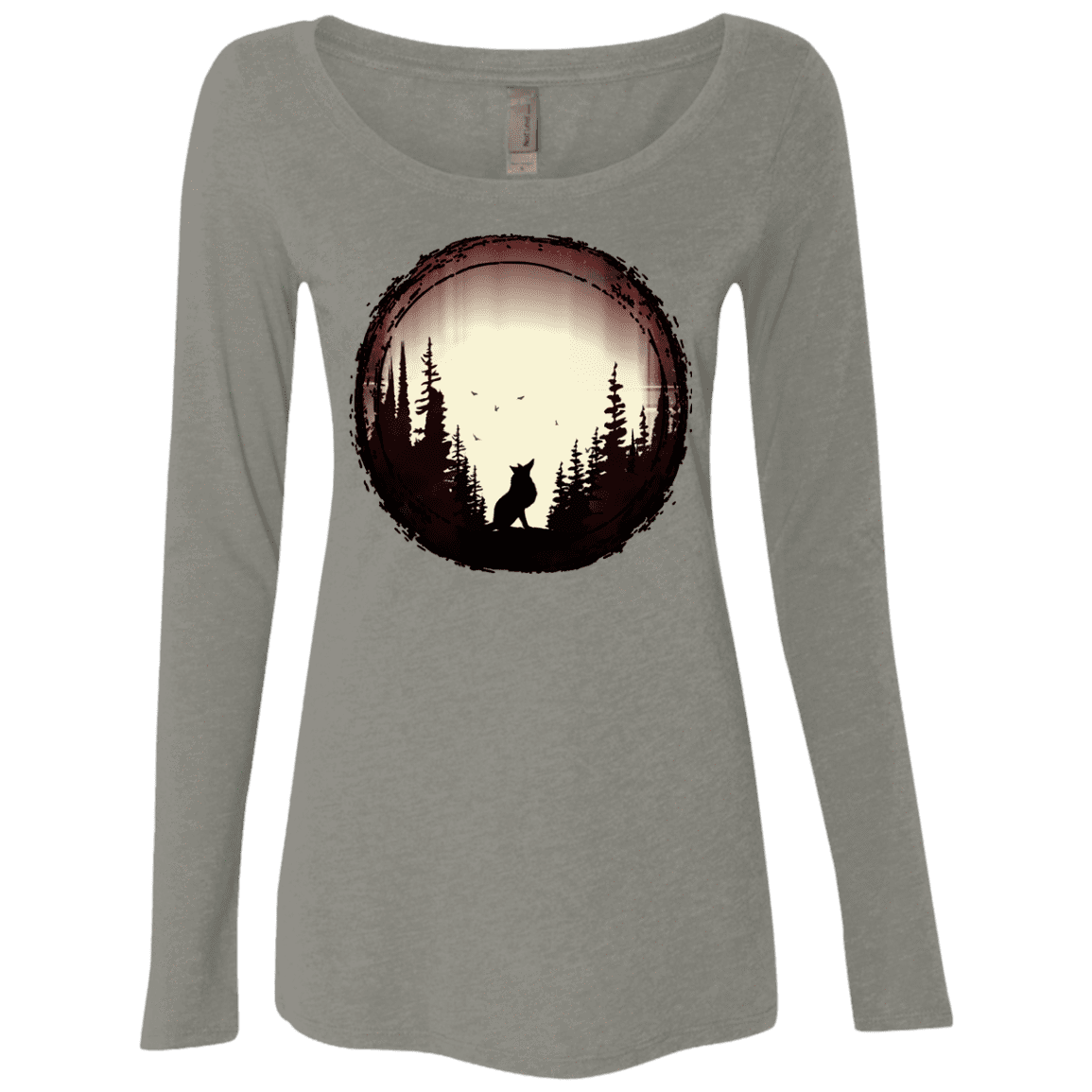 T-Shirts Venetian Grey / S A Wolf's Life Women's Triblend Long Sleeve Shirt