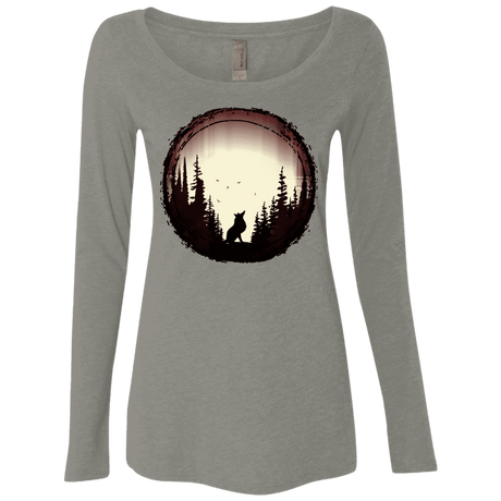 T-Shirts Venetian Grey / S A Wolf's Life Women's Triblend Long Sleeve Shirt