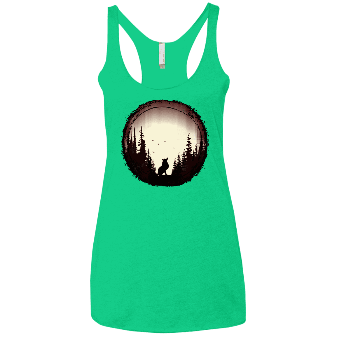 T-Shirts Envy / X-Small A Wolf's Life Women's Triblend Racerback Tank