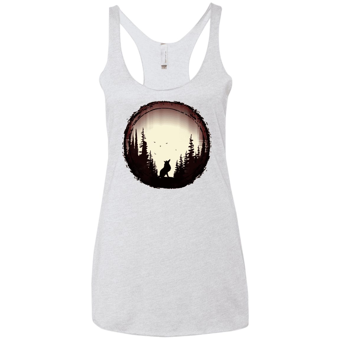 T-Shirts Heather White / X-Small A Wolf's Life Women's Triblend Racerback Tank