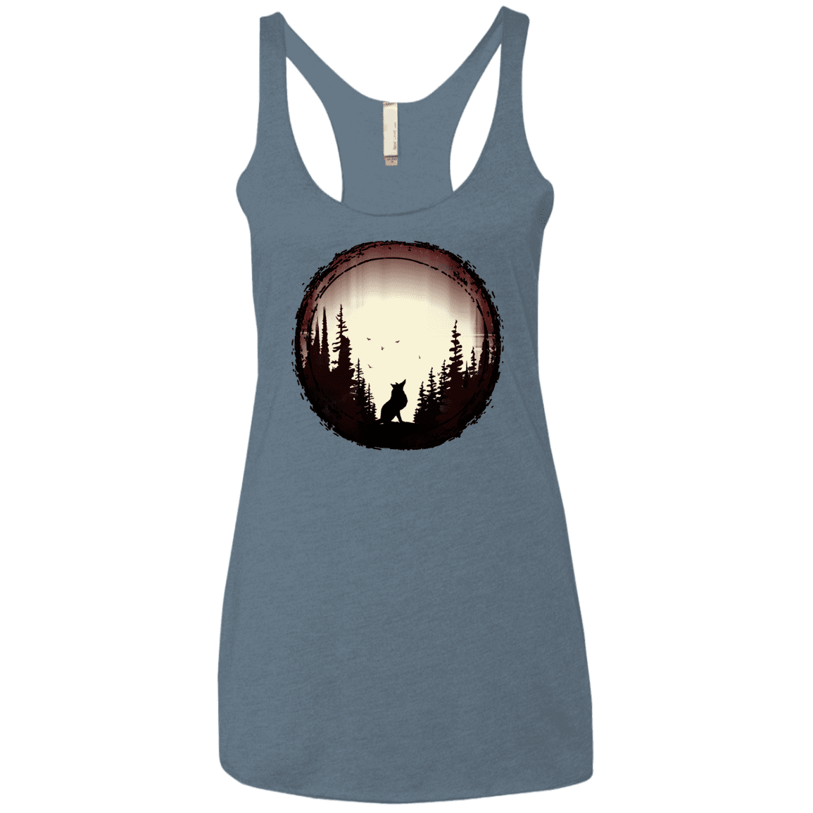 T-Shirts Indigo / X-Small A Wolf's Life Women's Triblend Racerback Tank