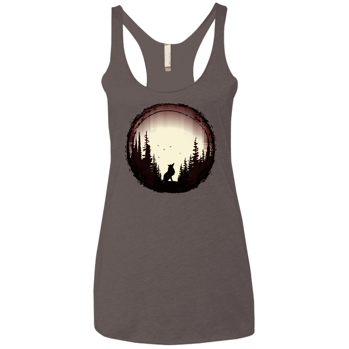 T-Shirts Macchiato / X-Small A Wolf's Life Women's Triblend Racerback Tank