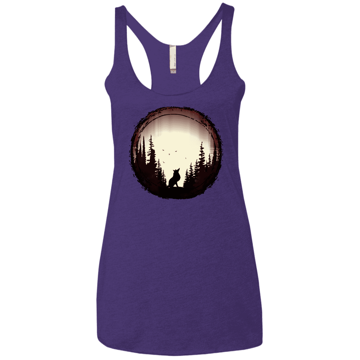 T-Shirts Purple Rush / X-Small A Wolf's Life Women's Triblend Racerback Tank