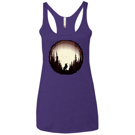 T-Shirts Purple Rush / X-Small A Wolf's Life Women's Triblend Racerback Tank