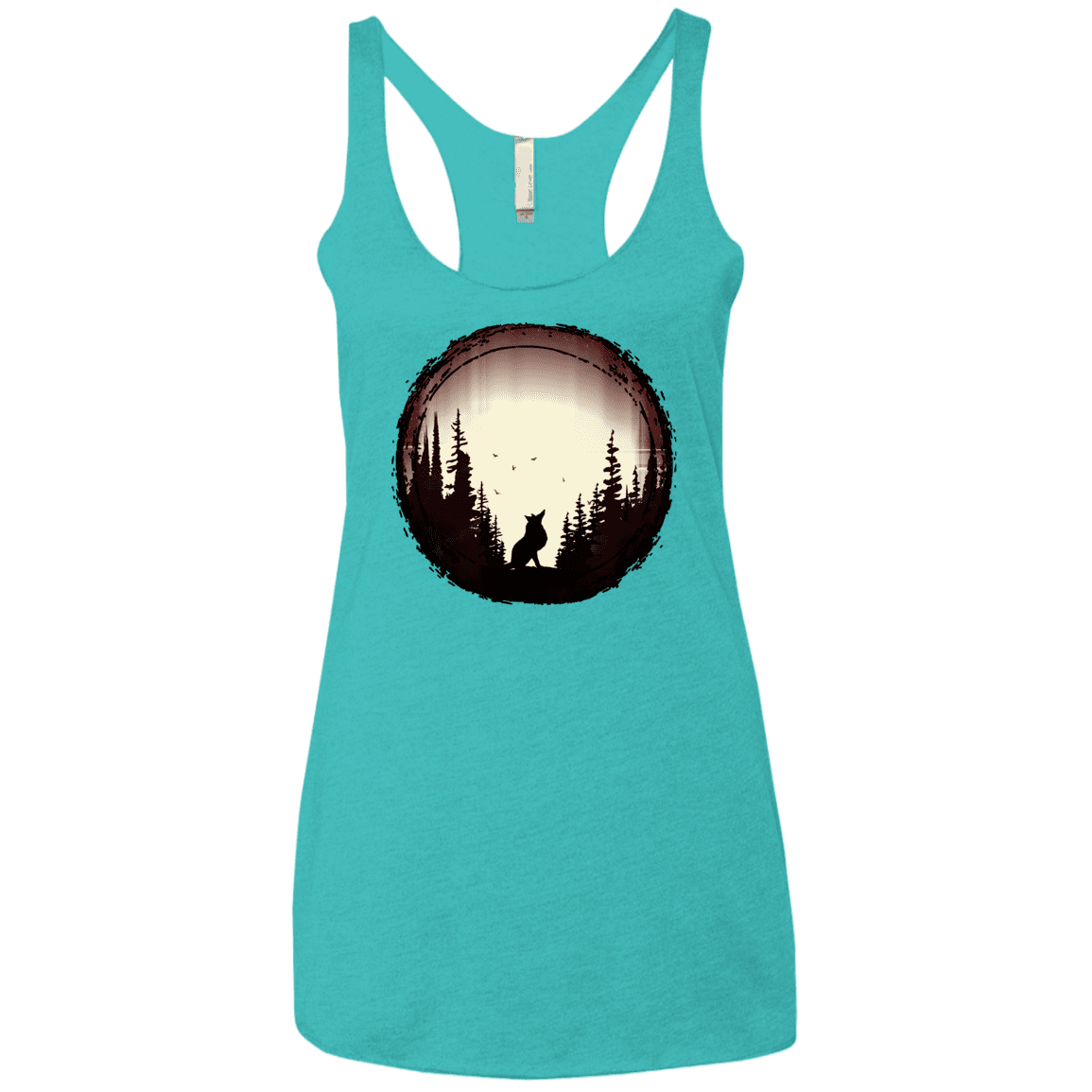 T-Shirts Tahiti Blue / X-Small A Wolf's Life Women's Triblend Racerback Tank