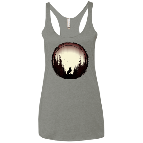 T-Shirts Venetian Grey / X-Small A Wolf's Life Women's Triblend Racerback Tank