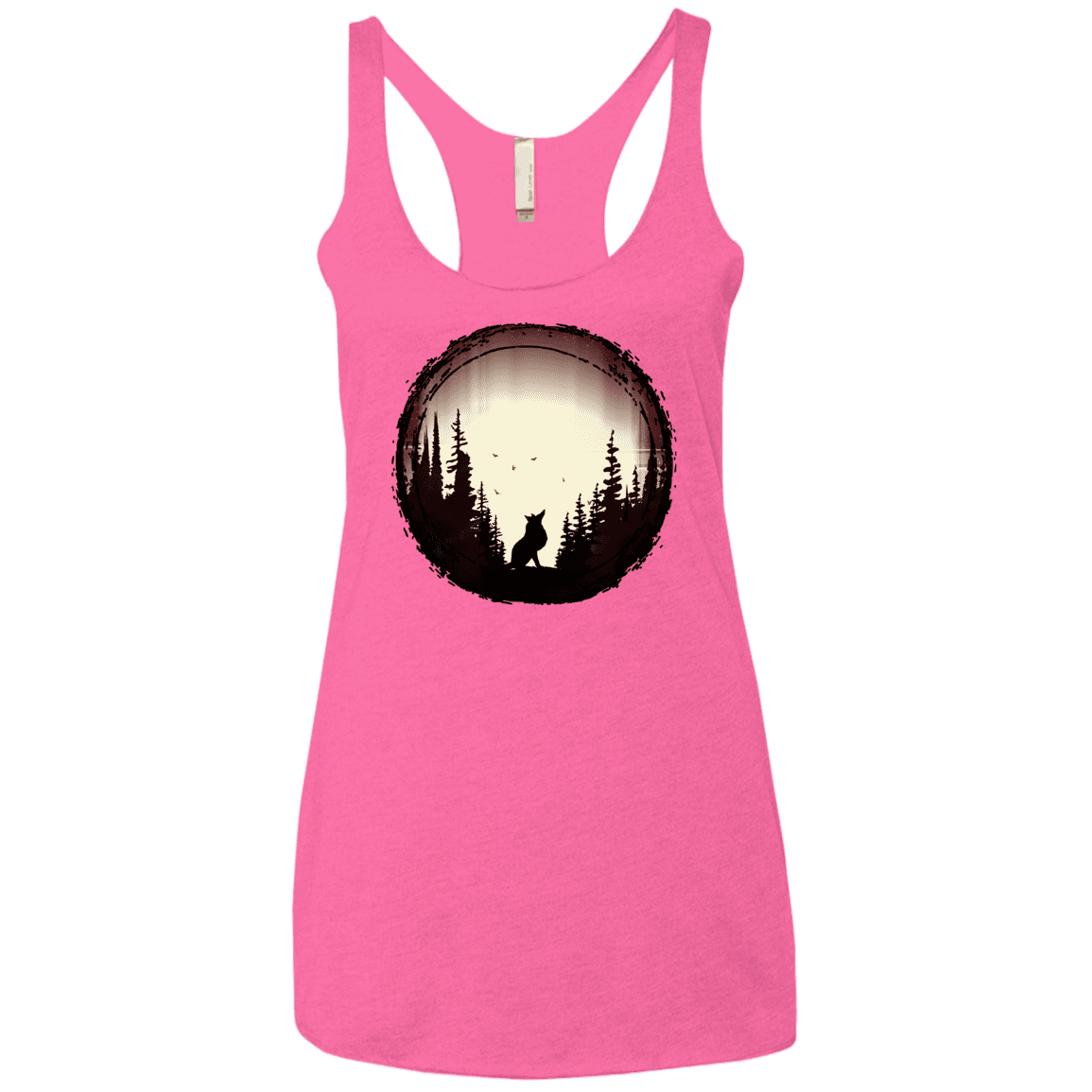 T-Shirts Vintage Pink / X-Small A Wolf's Life Women's Triblend Racerback Tank