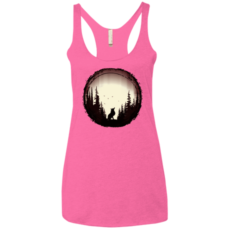 T-Shirts Vintage Pink / X-Small A Wolf's Life Women's Triblend Racerback Tank