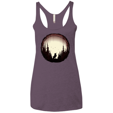 T-Shirts Vintage Purple / X-Small A Wolf's Life Women's Triblend Racerback Tank