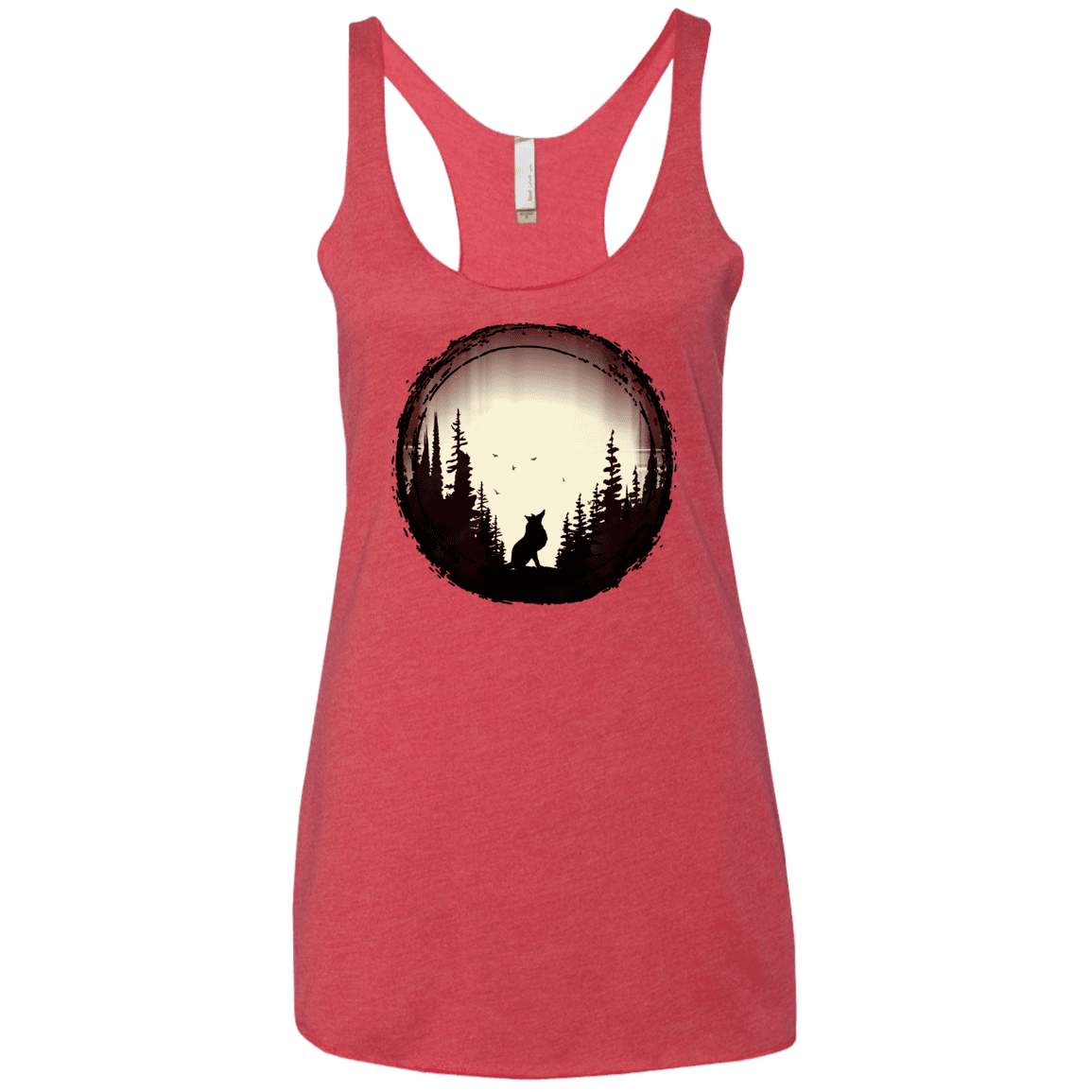 T-Shirts Vintage Red / X-Small A Wolf's Life Women's Triblend Racerback Tank