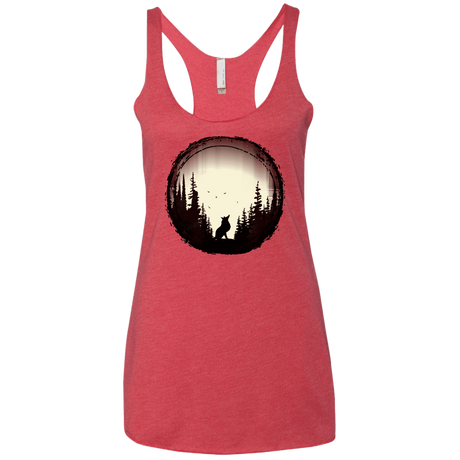 T-Shirts Vintage Red / X-Small A Wolf's Life Women's Triblend Racerback Tank