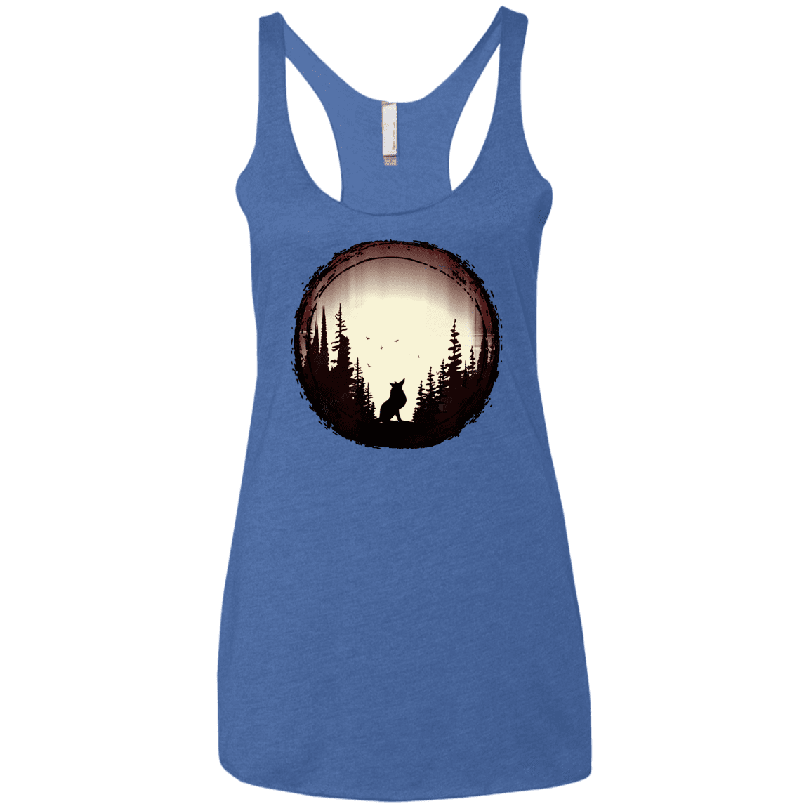 T-Shirts Vintage Royal / X-Small A Wolf's Life Women's Triblend Racerback Tank