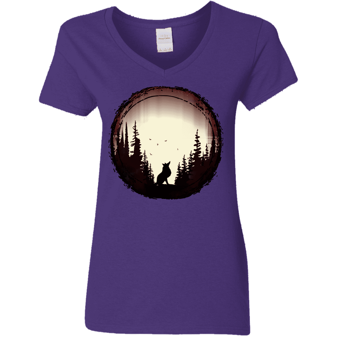 T-Shirts Purple / S A Wolf's Life Women's V-Neck T-Shirt